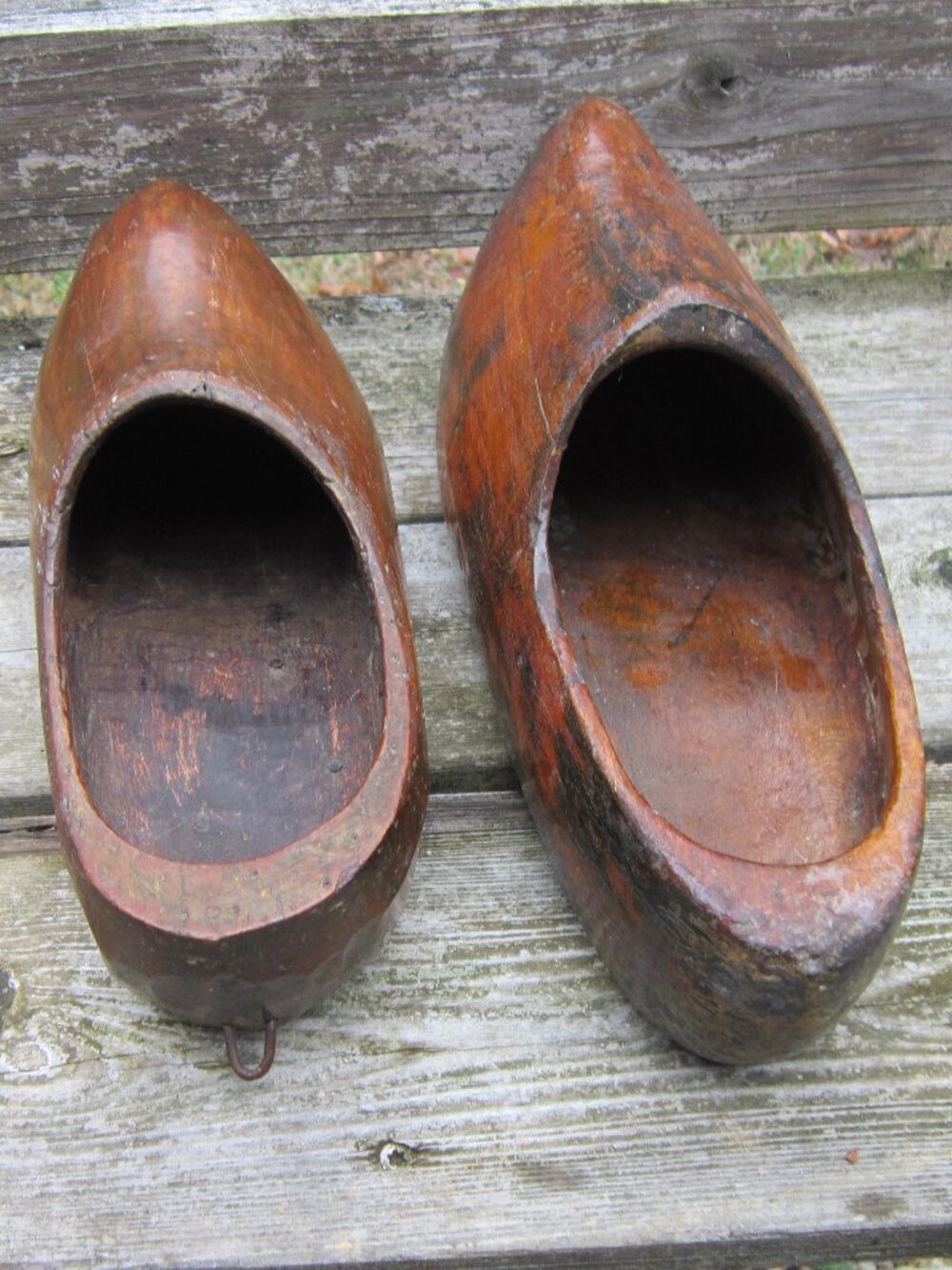 Antique Late 1800s Wooden Clogs/ Shoes, From Germany